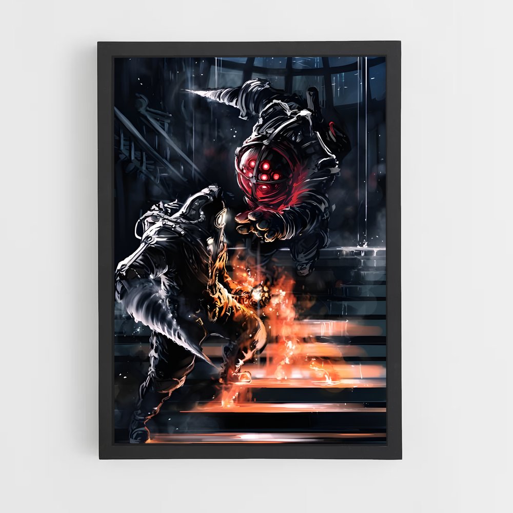Poster L'ombre du Feu – affiche Bioshock (vue 2)